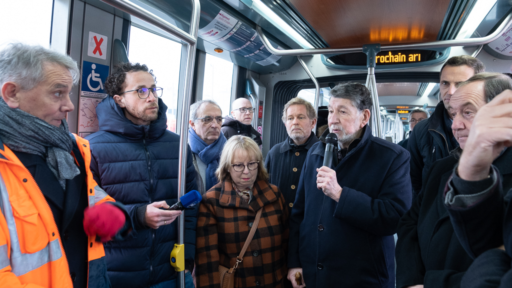 Tramway : les essais démarrent à Mérignac sur l’extension de la ligne A vers l’aéroport