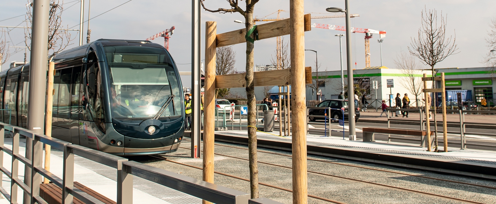 Inauguration de l’extension de la ligne A du tramway vers l’aéroport