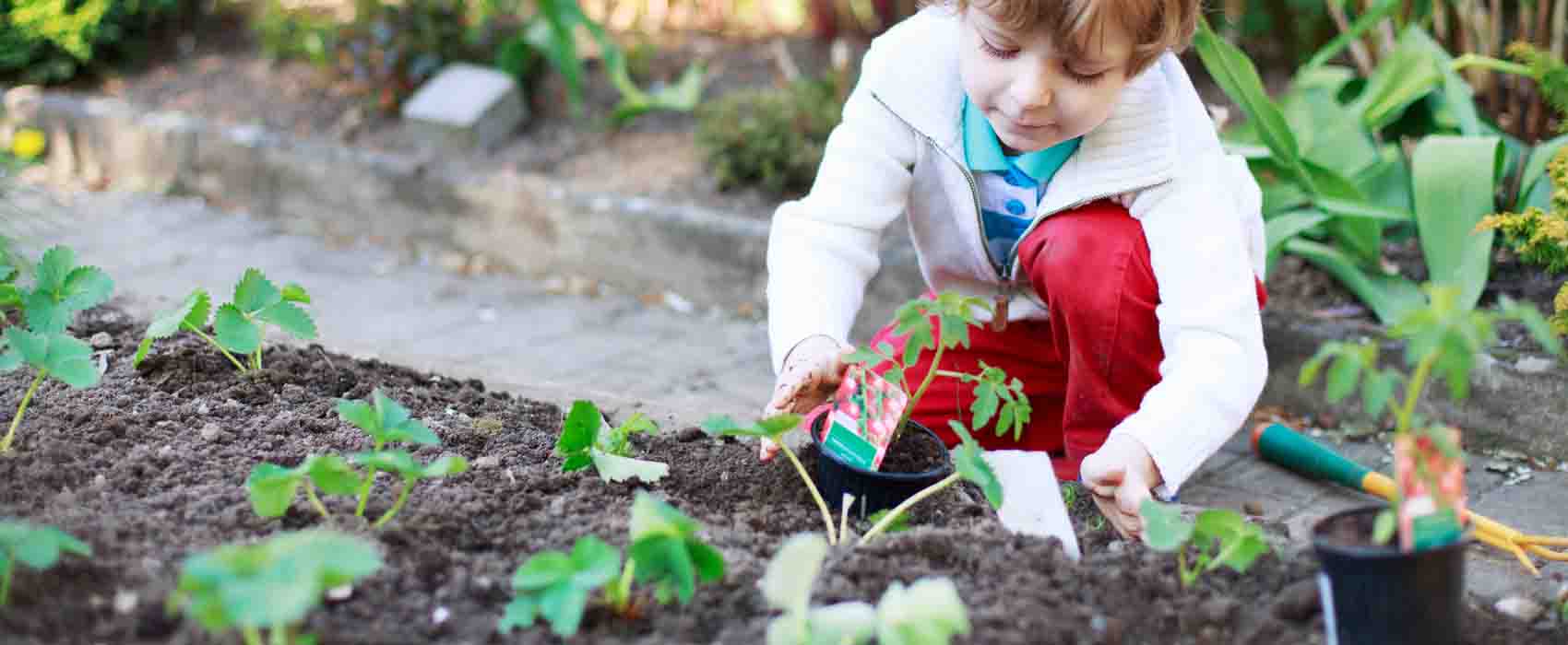 enfant jardinage 