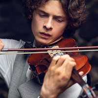 Concert du marché par les élèves du conservatoire