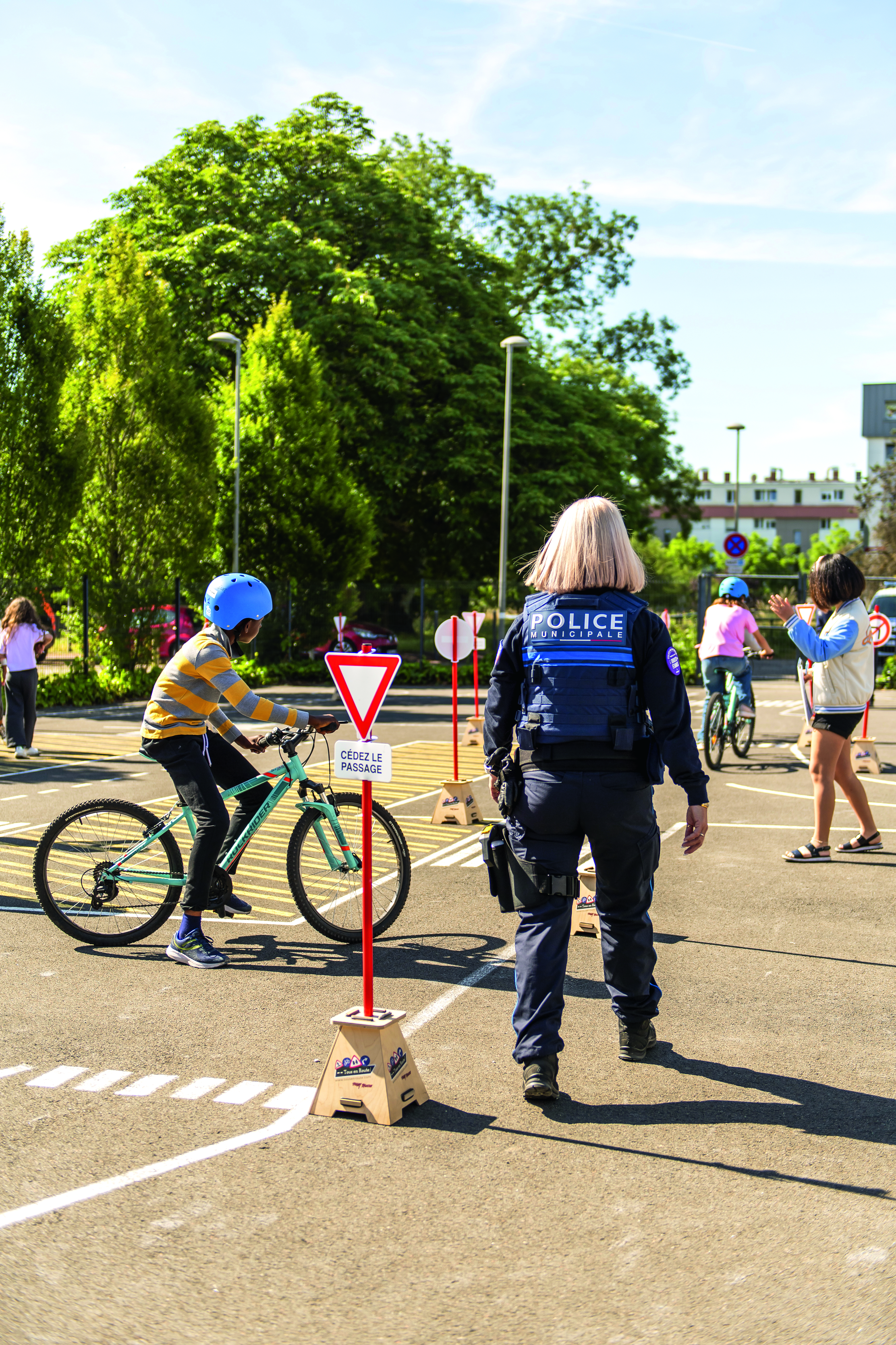 Atelier Vélo organisé par la police municipale de Mérignac