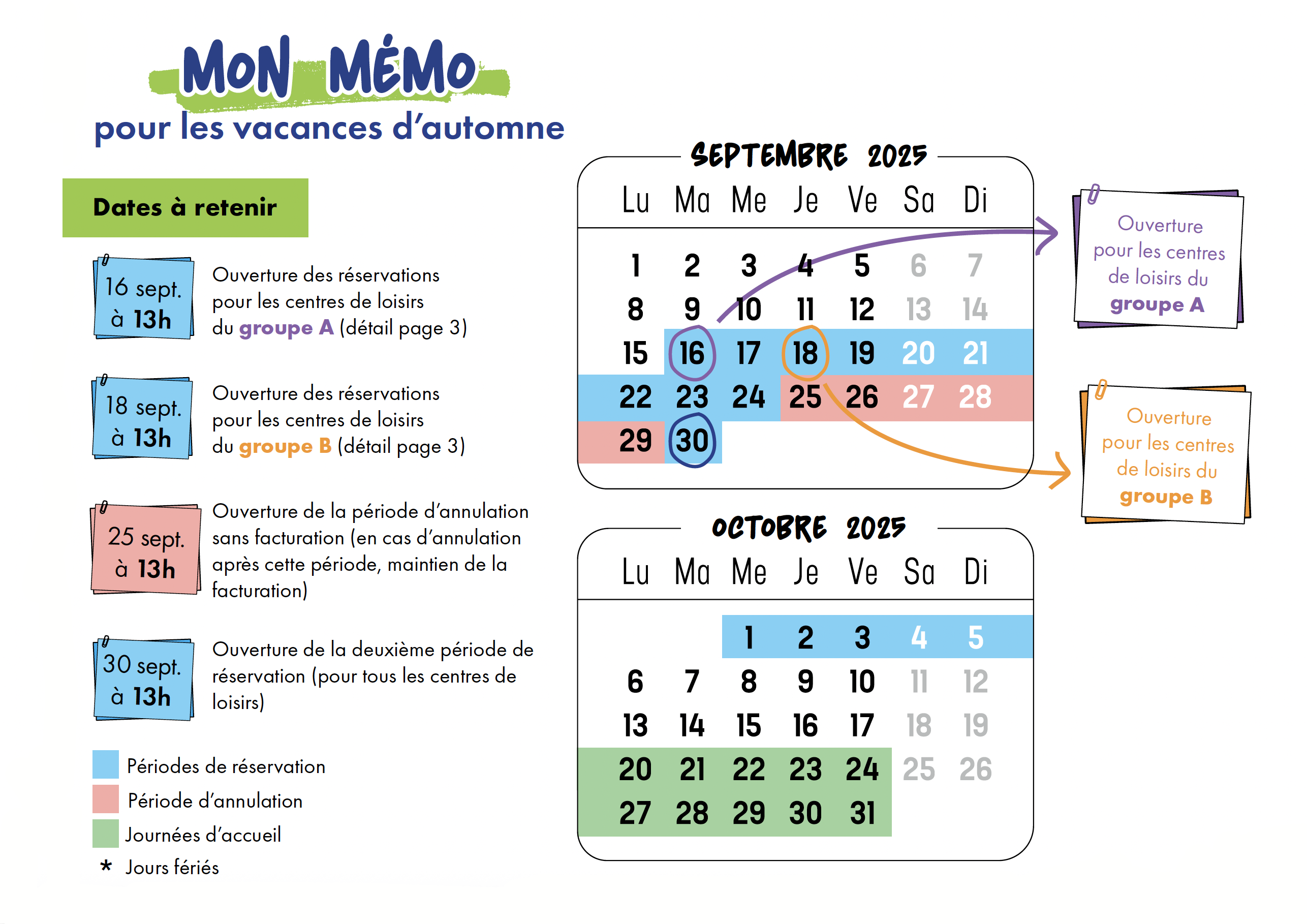 memo alsh calendrier automne