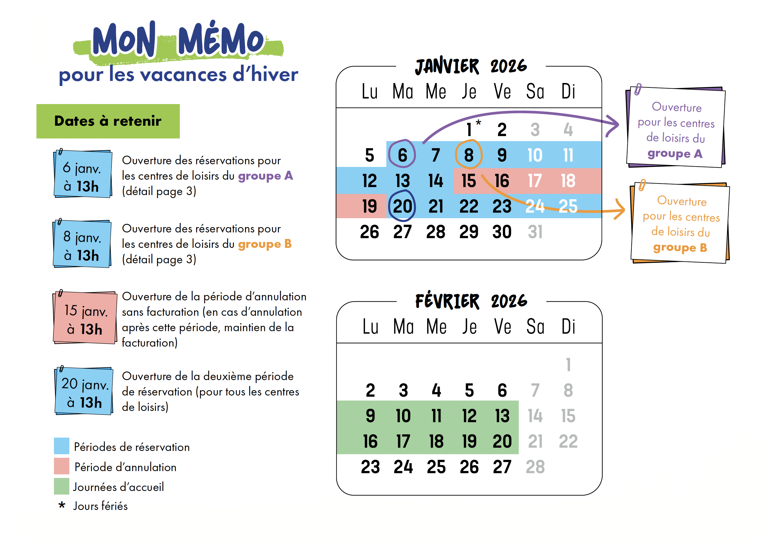 calendrier alsh memo hiver 2026