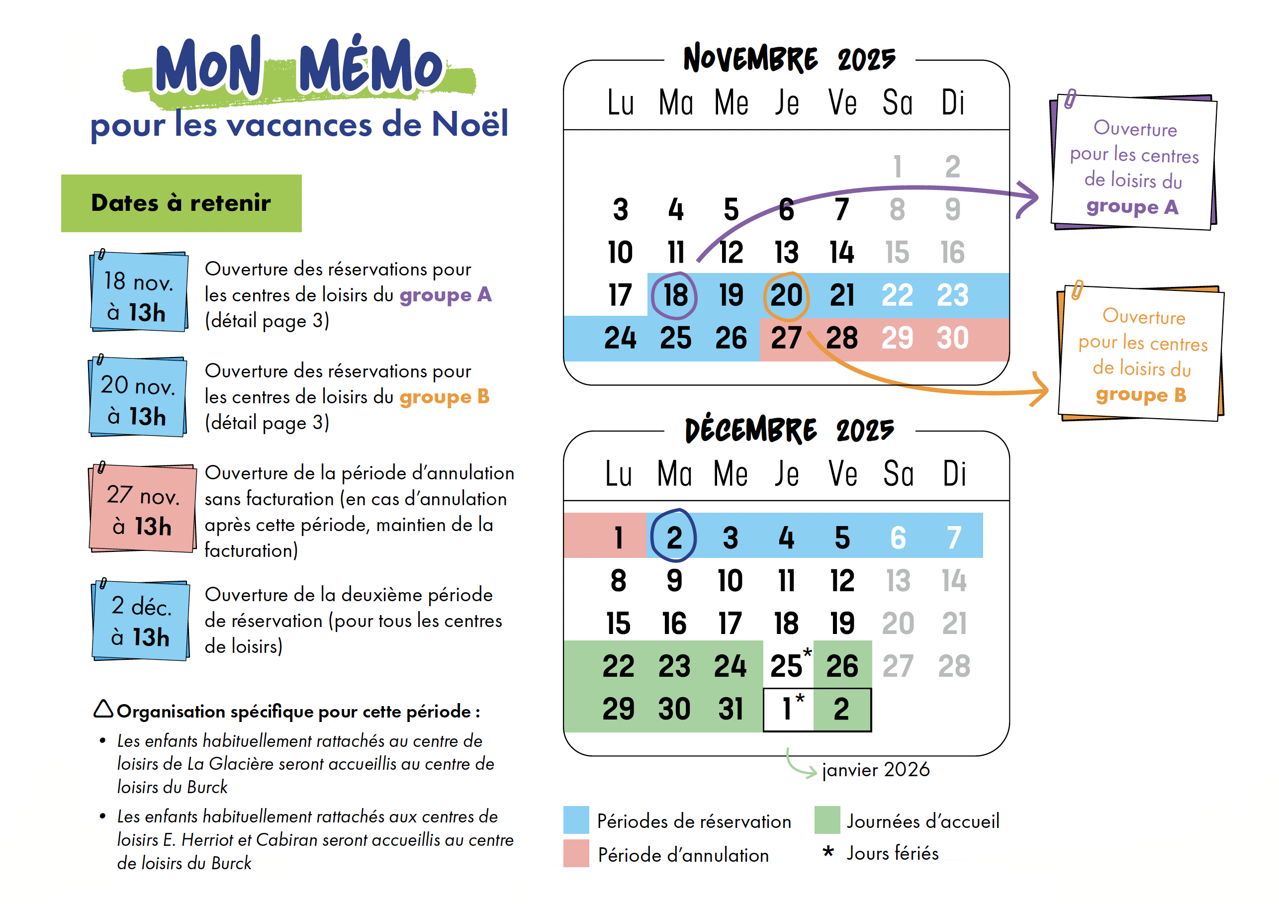 memo alsh calendrier noel 2025