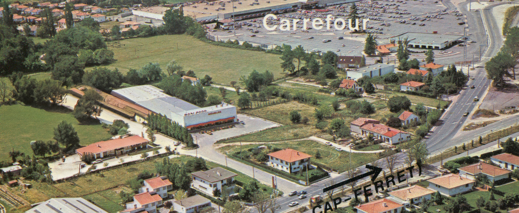L’hypermarché Carrefour à la fin des années 1970