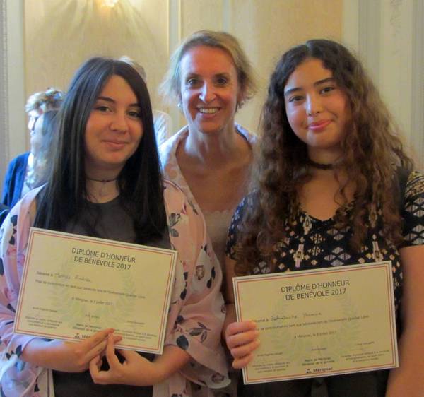  Remise de diplômes pour les jeunes bénévoles mérignacais