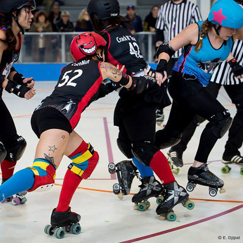 Les battantes du SAM Roller Derby